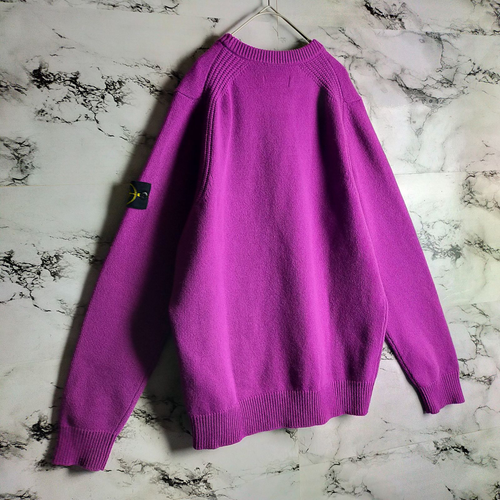 STONE  パープルニット 中古・古着通販】STONE ISLAND (ストーンアイランド) ニット パープル