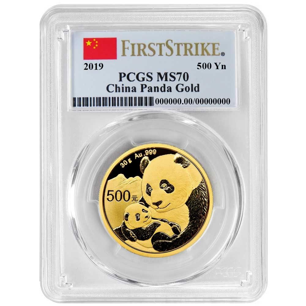 2019年 500元金貨 中国パンダ .999 30g PCGS MS70 FS - メルカリ
