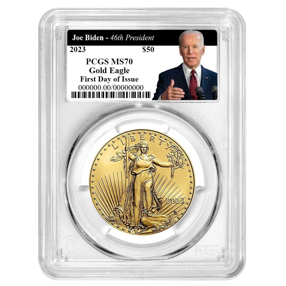 2023年 50ドル アメリカン・ゴールド・イーグル 1オンス PCGS MS70
