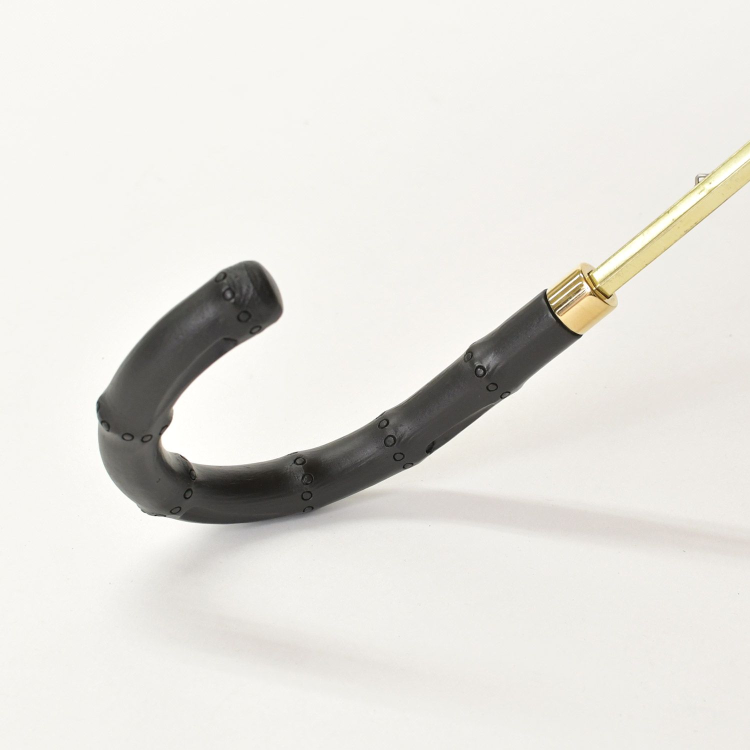 GUCCI グッチ 折りたたみ傘 アンブレラ GG柄 総柄 ポリエステル ウッド ベージュ ブラウン イタリア製 4 b 010120