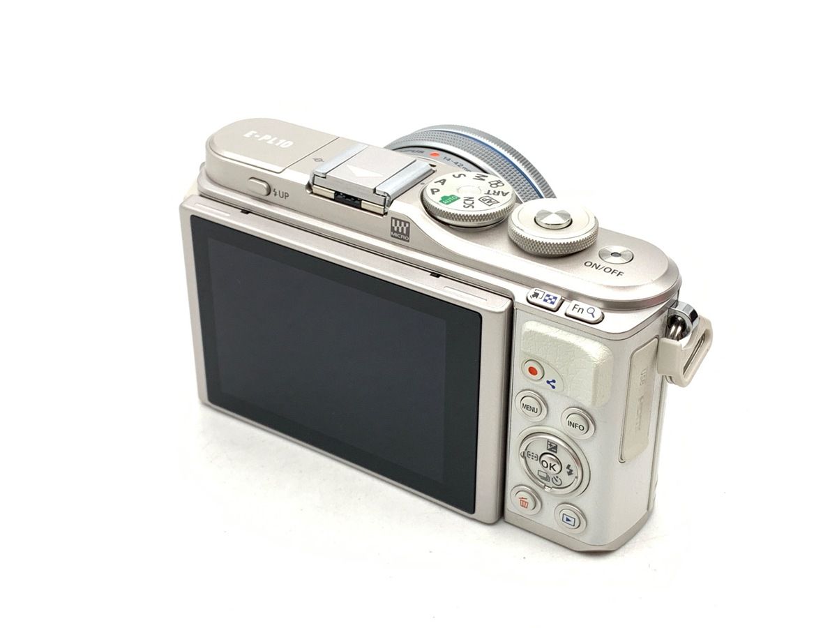 並品 オリンパス PEN E PL 10 14 42 mm EZレンズキット ホワイト