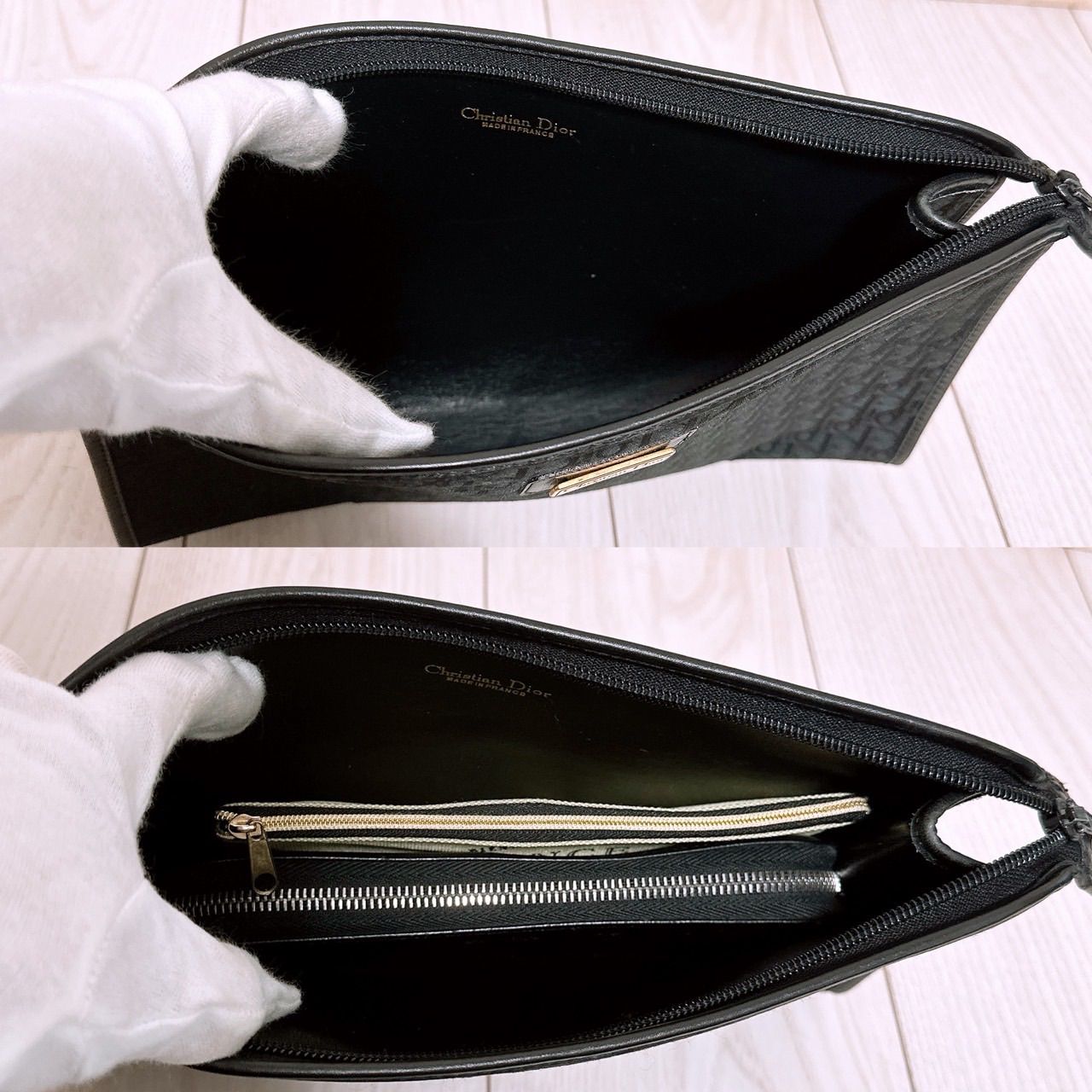 美品) Christian Dior(クリスチャンディオール)クラッチバッグ 