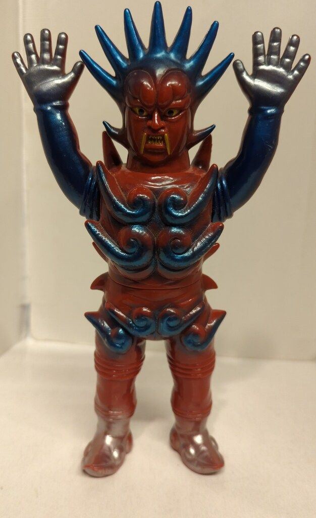 やまなや 怪獣郷 ウルトラマンレオ アシュラン 茶成型 メタ青 銀塗装