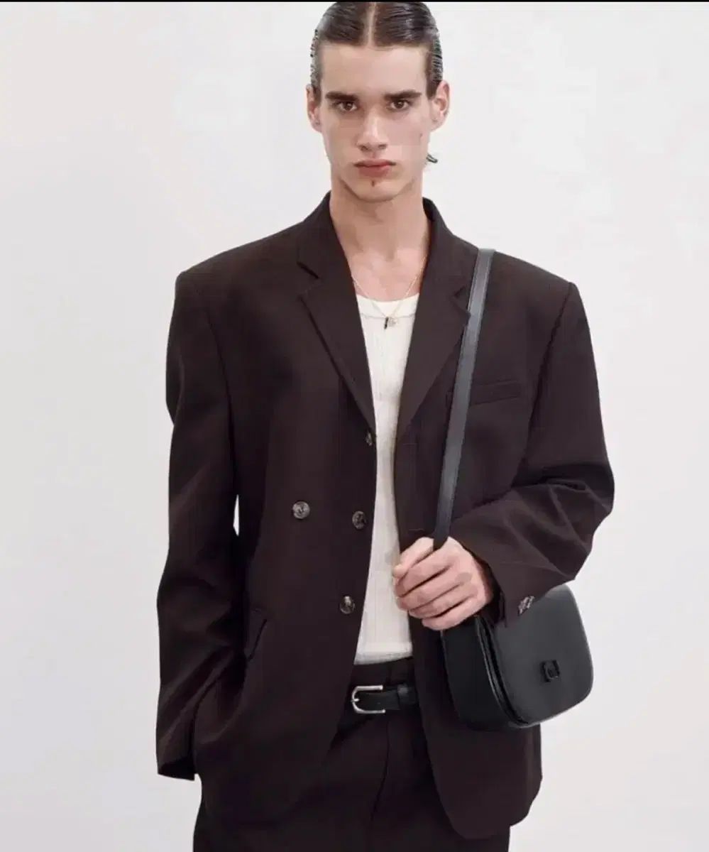 名作 23 fw レクト ヴィンテージ ブラウン ストライプ バージン ウール ブレーザー ジャケット