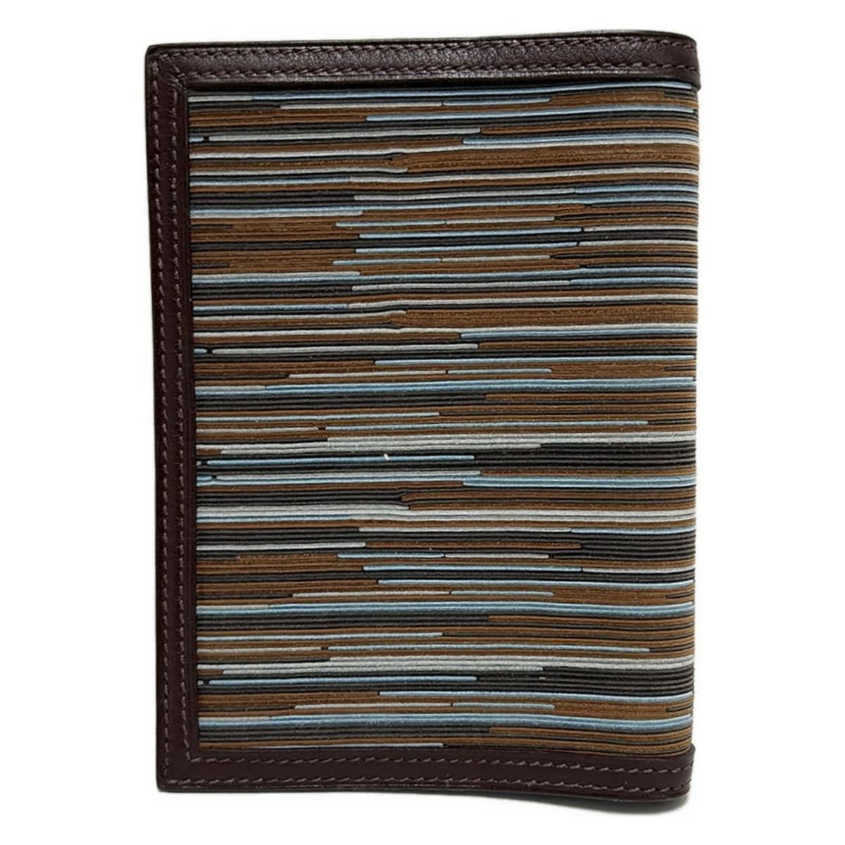 HERMES エルメス 手帳 アジェンダGM ダークブラウン ライトブルー マルチ