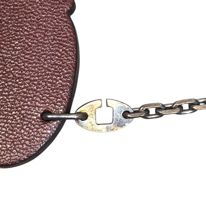  エルメス HERMES ヒポポタマスアニマルチャーム アニスグリーン ボルドー シェーブル レディース キーホルダー その他 小物