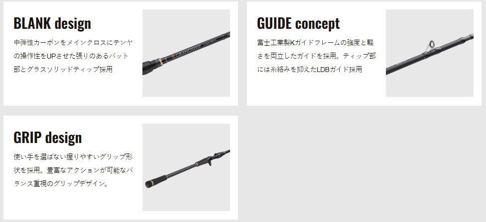 メジャークラフト グランシップ1 G タチウオテンヤモデル B 170 H 91 ベイトモデル 船竿 majorcraft