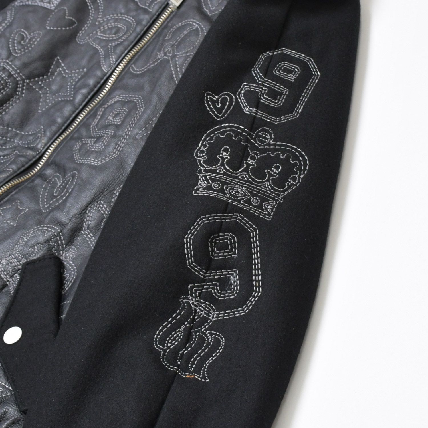 ROCAWEAR ロカウェア レザージャケット ブルゾン 刺繍 ブラック