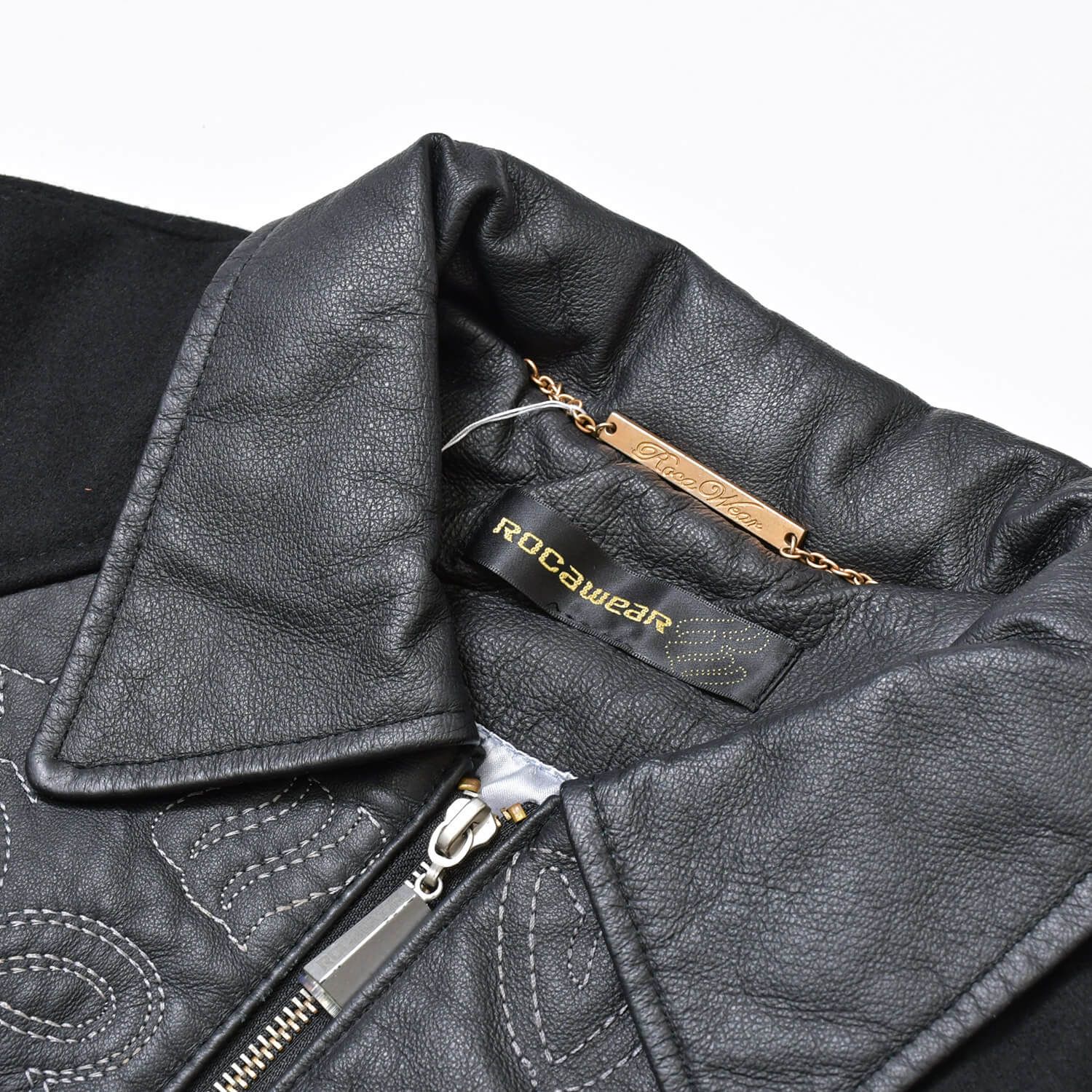 ROCAWEAR ロカウェア レザージャケット ブルゾン 刺繍 ブラック