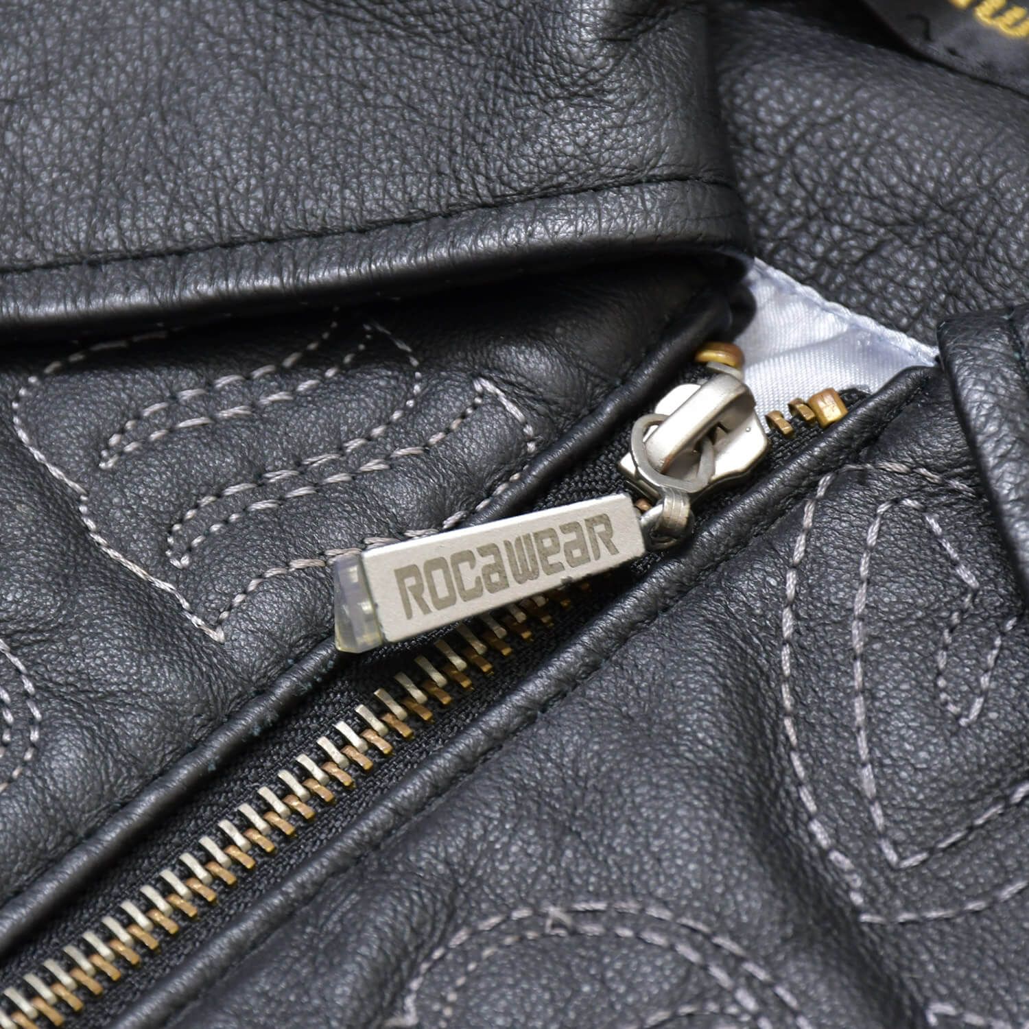 ROCAWEAR ロカウェア レザージャケット ブルゾン 刺繍 ブラック