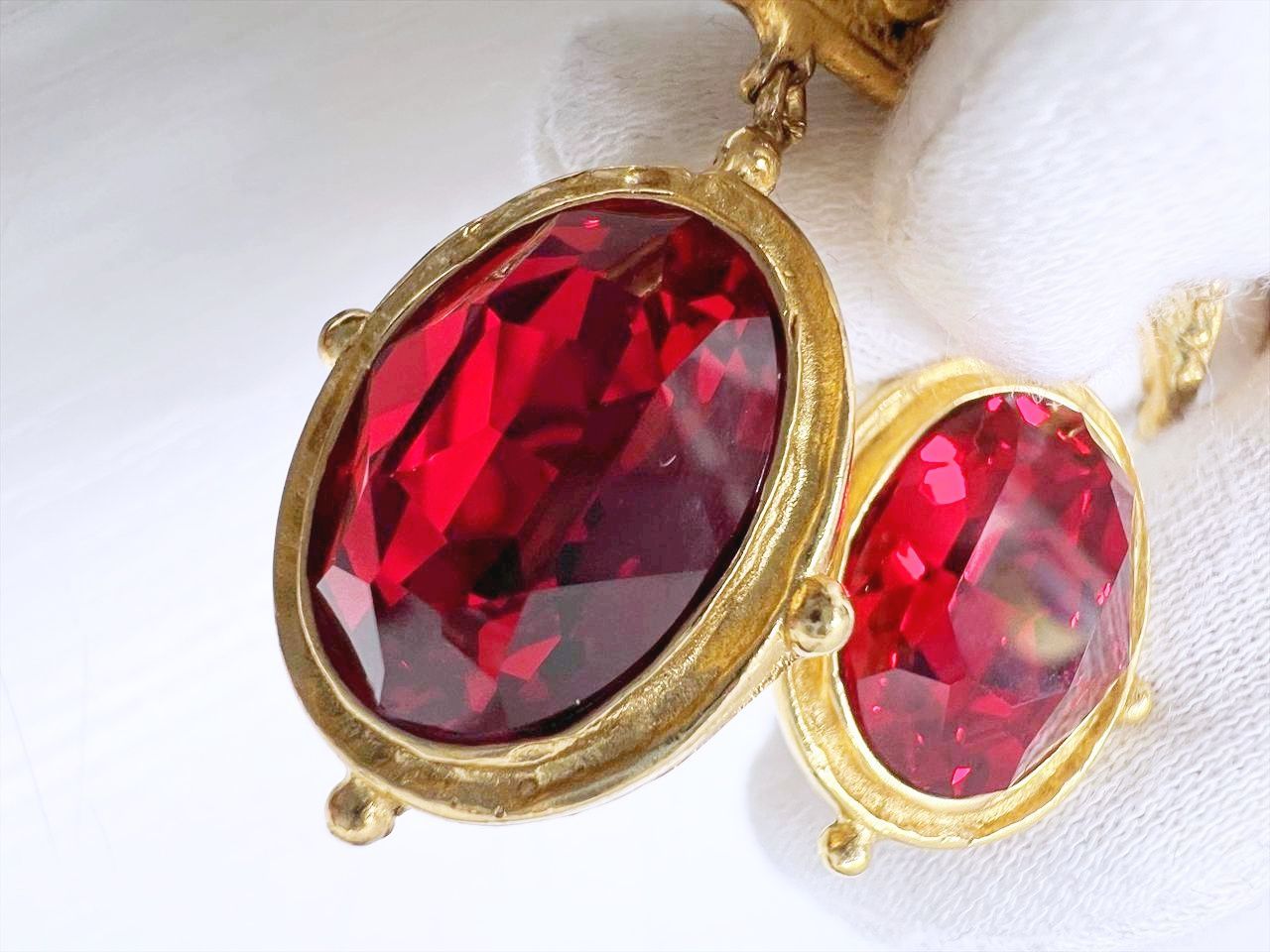  DOLCE-GABBANA ドルチェ＆ガッバーナ マルタ十字 クロス ストーン イヤリング イヤリング アクセサリー