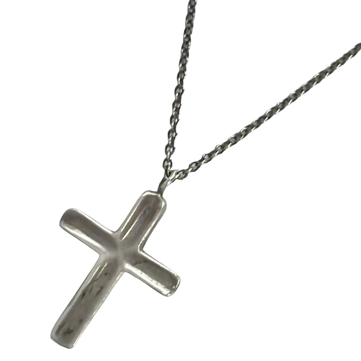 TIFFANY Co ティファニー ネックレス コンケーブクロス シルバー