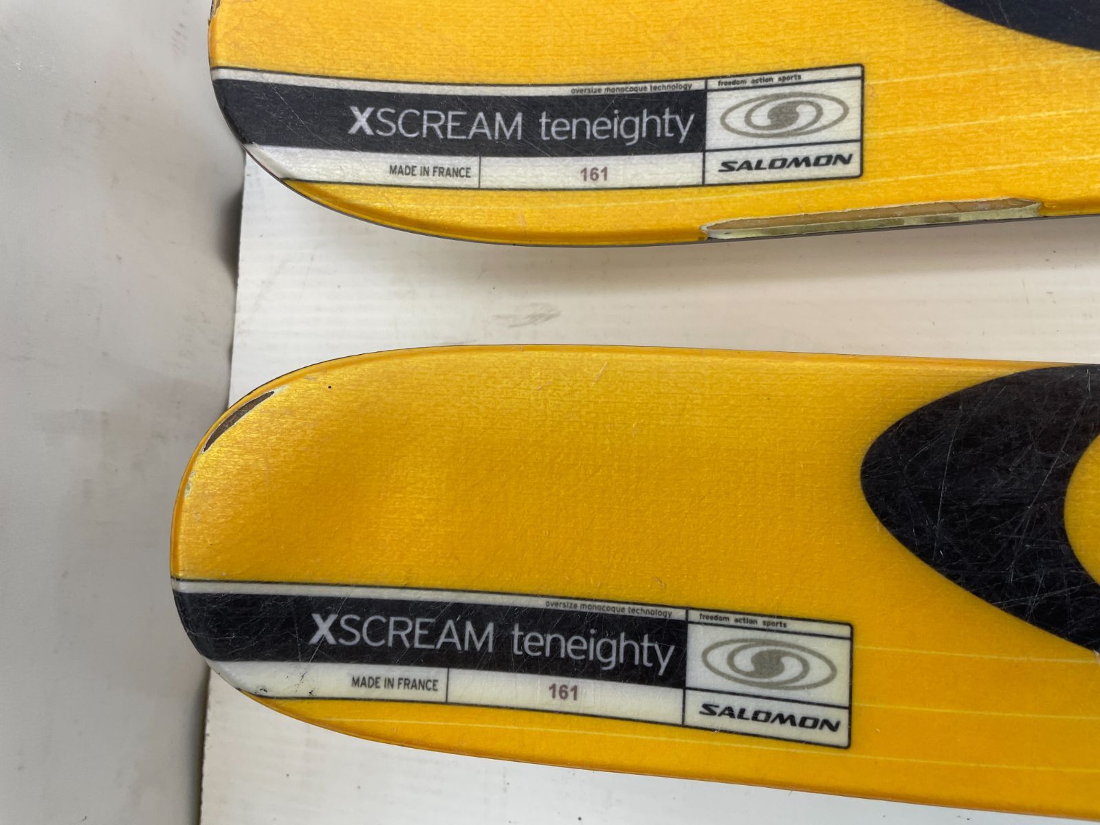 ◇メンテ済◇ スキー Salomon 1080 teneighty XSCREAM 161 cm 黄テン