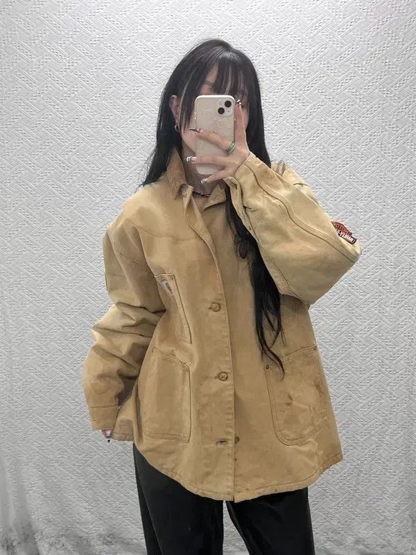Carhartt カーハート ヴィンテージ スクール パッチ チョアジャケット ディトロエド C 07692