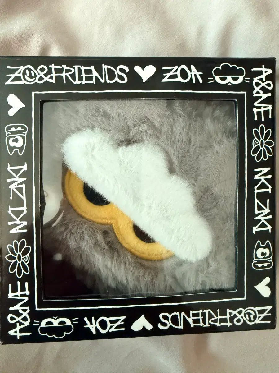 ZOA-FRIENDS ジョアフレンズ ジョア グレー FACE ポーチ キーホルダー