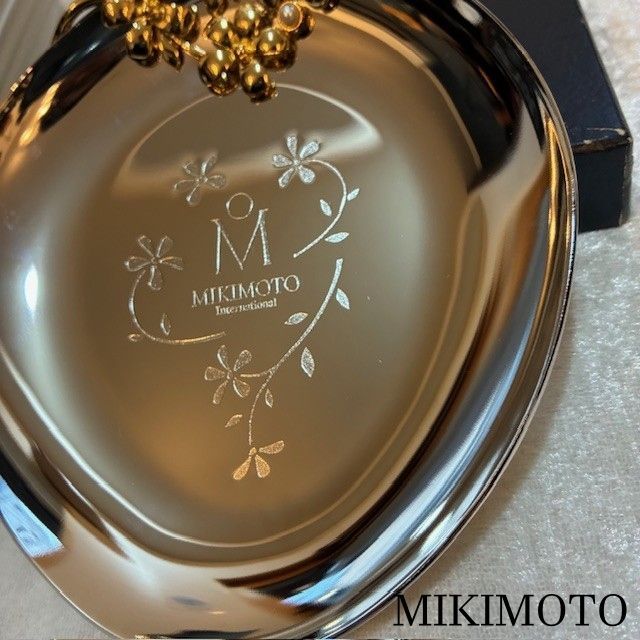 ミキモト MIKIMOTO international パール付き ゴールド花柄