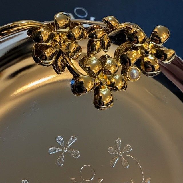 ミキモト MIKIMOTO international パール付き ゴールド花柄