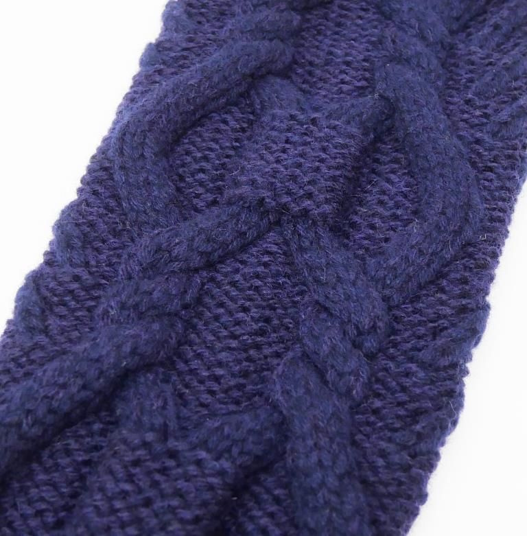 ネイビー ウール×カシミヤ