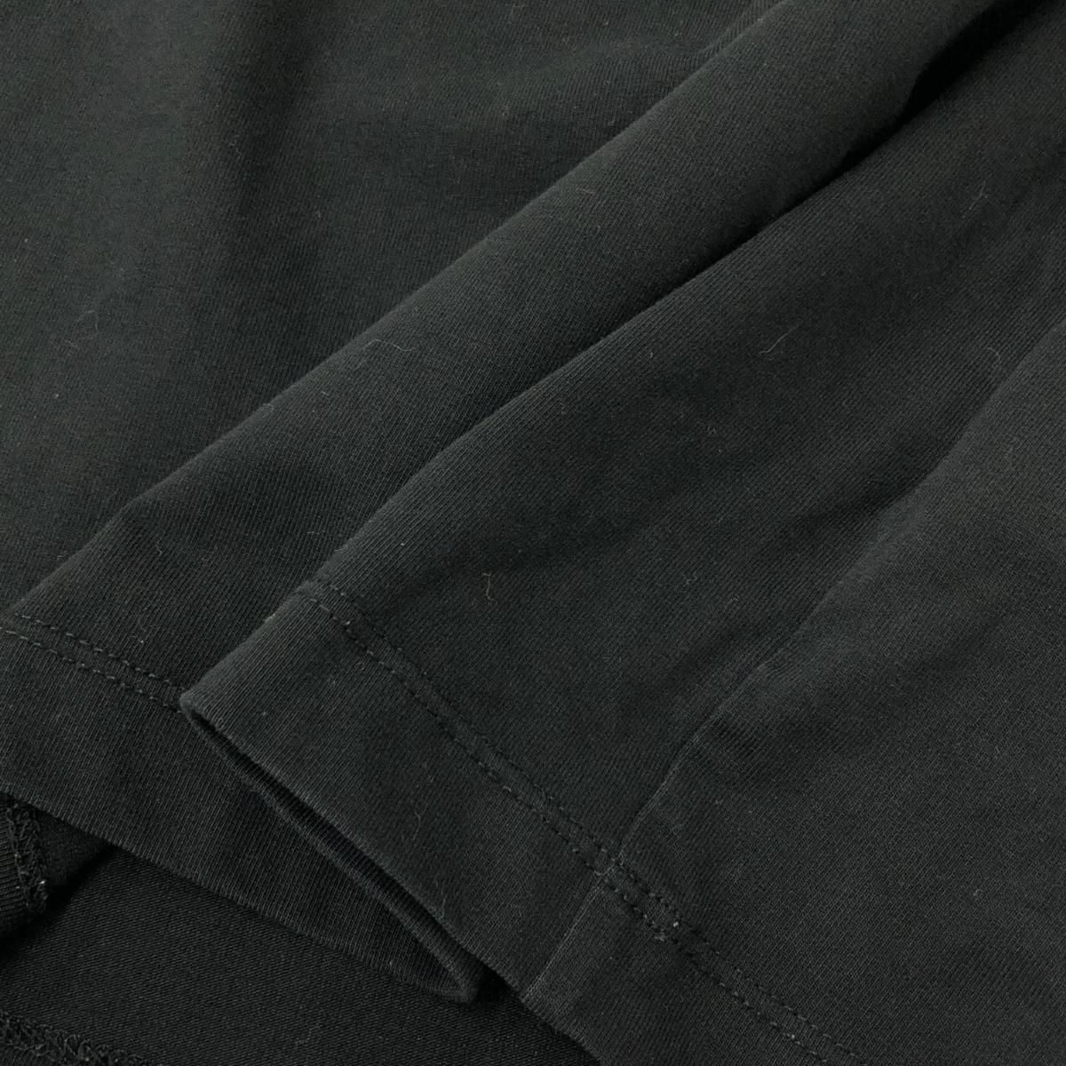 MONCLER モンクレール 半袖カットソー/MAGLIA　SCOLLO サイズ:XS 袖ワッペン    ブラック レディース / 241019001374 MONCLER モンクレール 半袖カットソー/MAGLIA SCOLLO サイズ:XS 袖