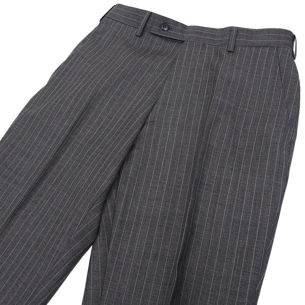 新品 TAKASHIMAYA STYLE ORDER SALON カノニコ生地 スーツ 【サイズ：A44】 グレー 定価75900円 ストライプ柄 高島屋 タカシマヤ メンズ 5WHF/L0608S/KEC19/ 新品 TAKASHIMAYA STYLE ORDER SALON カノニコ生地 スーツ 【サイズ
