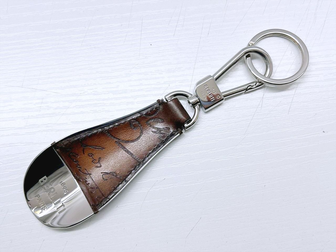 美品 Berluti ベルルッティ シューホーン キーリング ヴェネチアン