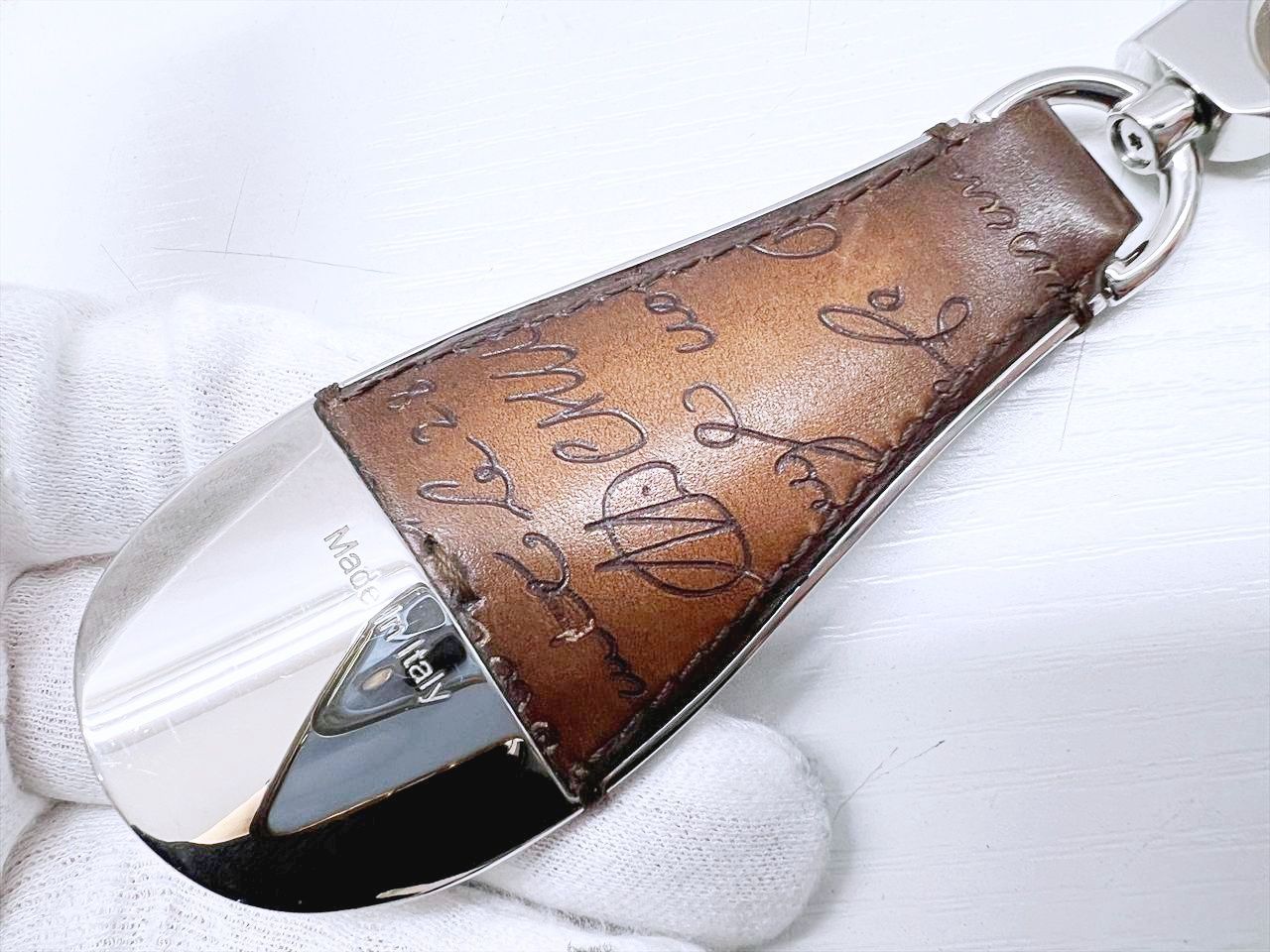 Berluti レザーキーホルダー Made in Italy 楽天市場】ベルルッティ Berluti 小物 キーリング レザー 革 メンズ