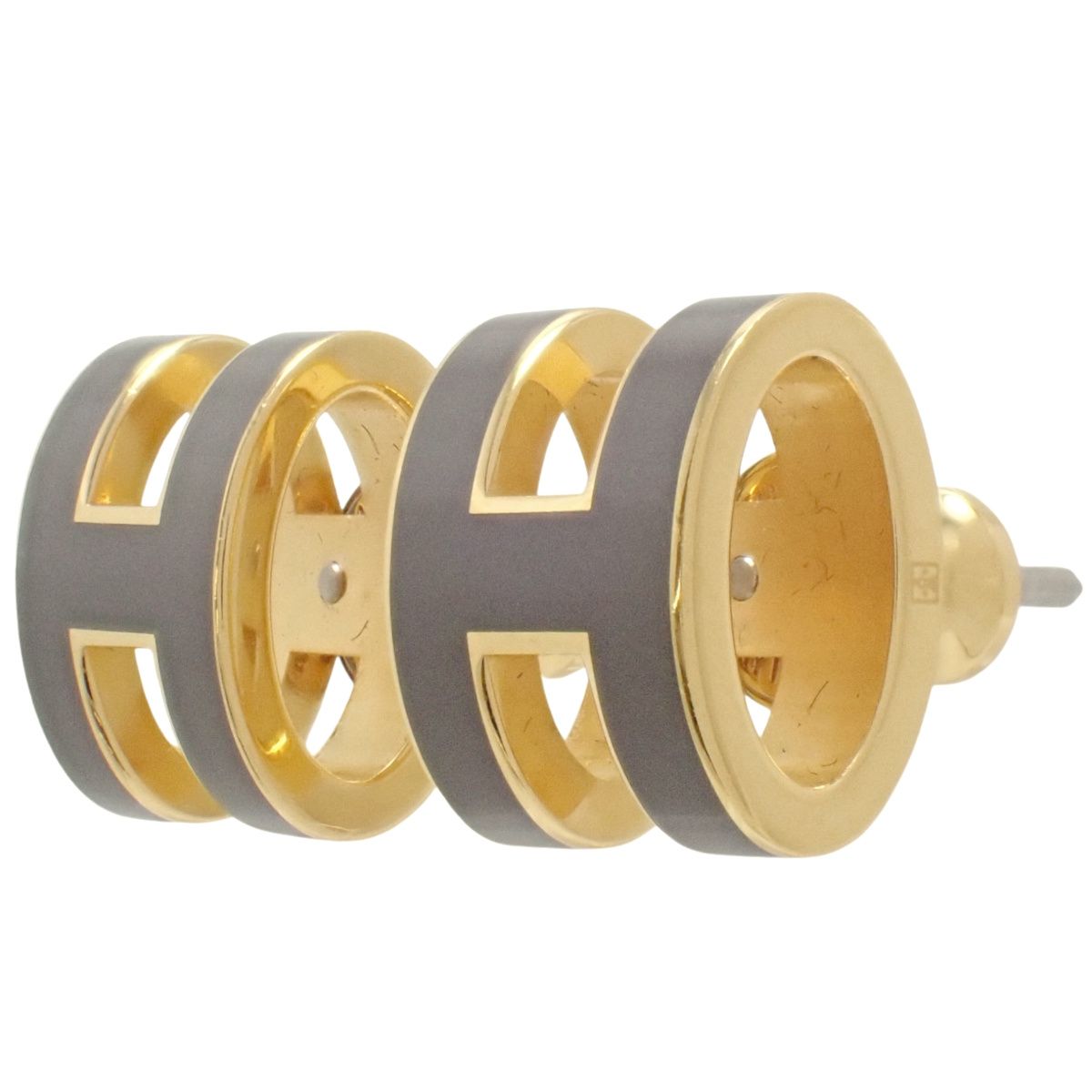 HERMES(エルメス) ミニ ポップアッシュ ピアス メタル(GP) ピアス