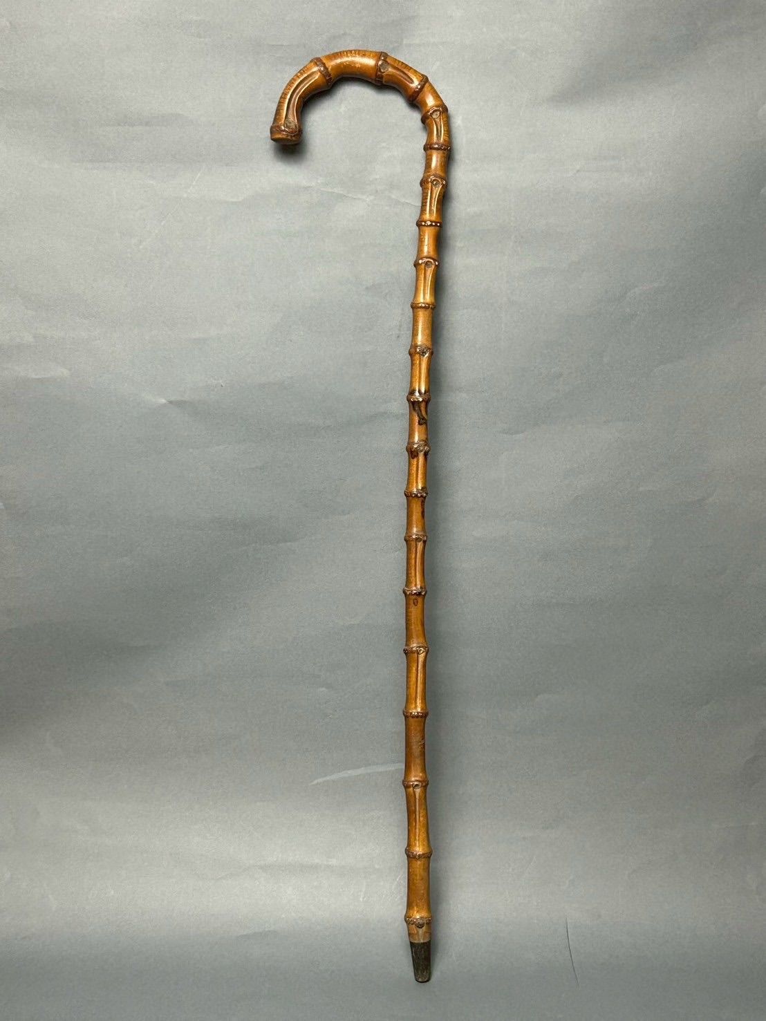 幽玄 時代 21節 胡麻竹 優秀天然竹 洋杖 竹根細工 ステッキ 杖 竹細工 竹製