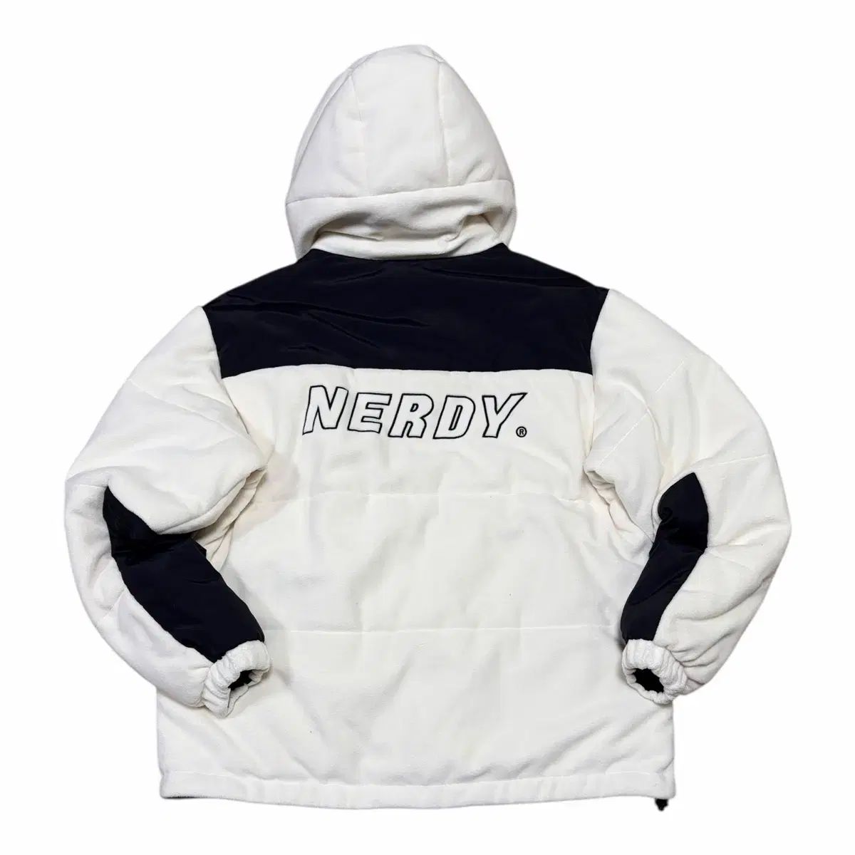 ノルディ フリース ブロック パデッド ダウン 実寸M