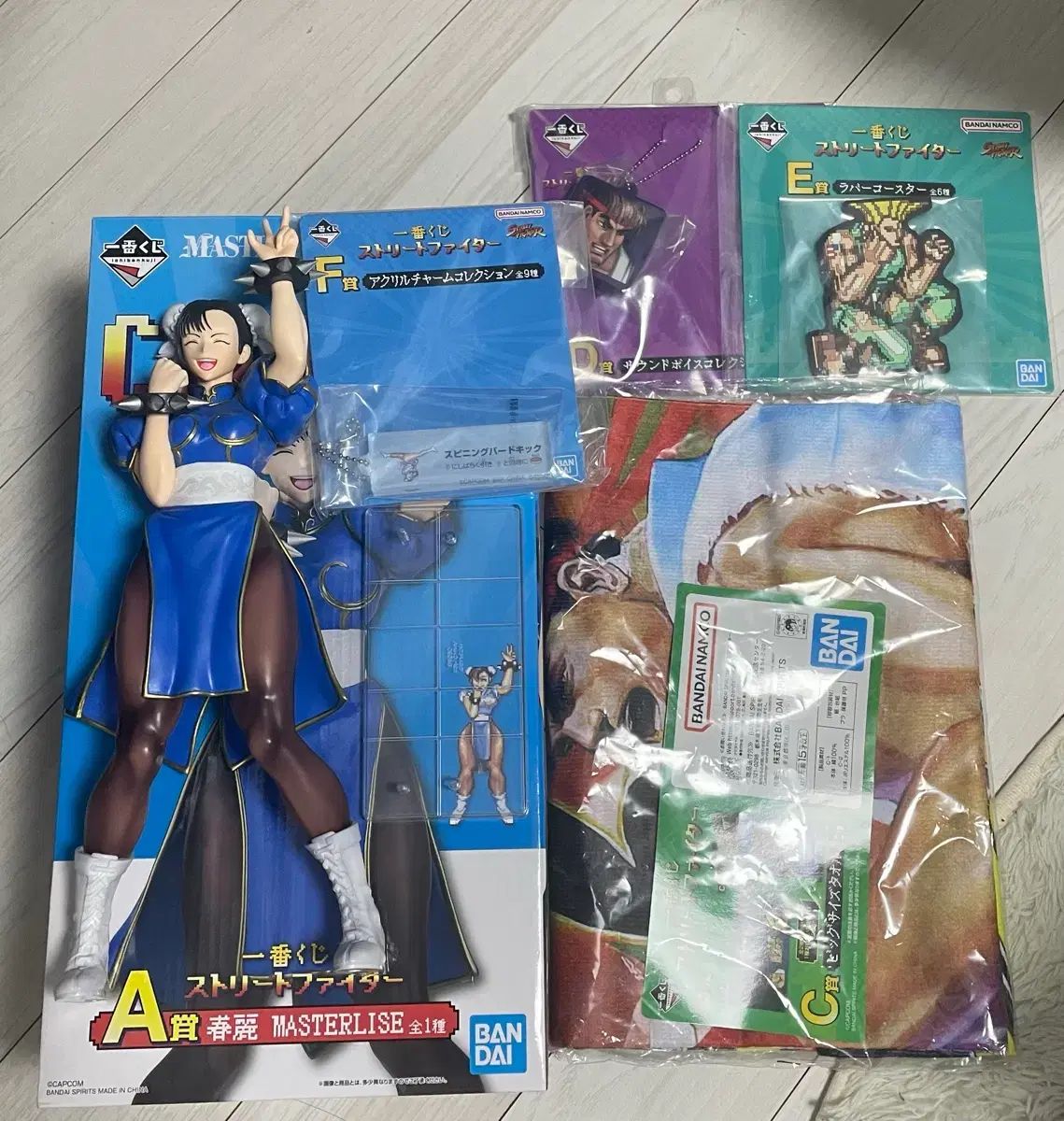 ストリートファイター 一番くじ チュンリー A賞 + C D E F賞 セット