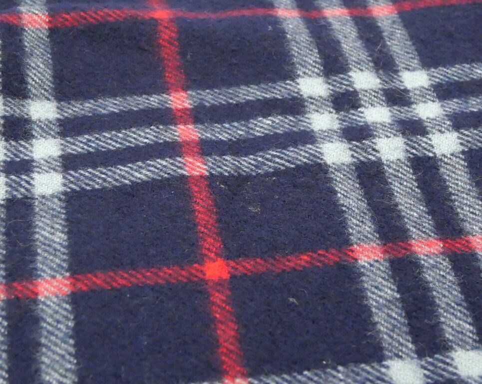 バーバリーズ Burberry’s マフラー ヴィンテージチェック柄 ネイビー カシミヤ 【中古】(69631) バーバリーズ Burberry's マフラー ヴィンテージチェック柄 ネイビー