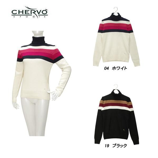 シェルボ CHERVO レディース 秋冬 タートルネックセーター 032-17011-ch