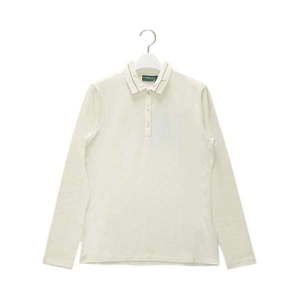 シェルボ CHERVO レディース 秋冬 保温 断熱 裏起毛 ストレッチ長袖ポロシャツ 032-27910-ch