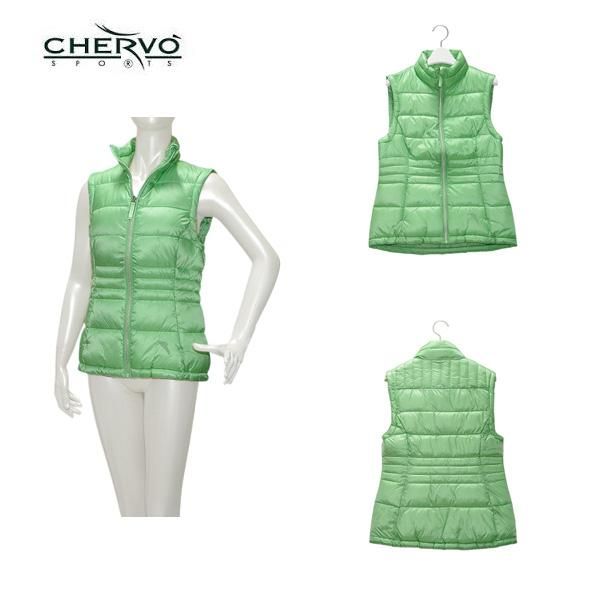 シェルボ CHERVO レディース 秋冬 断熱性 保温性 通気性 撥水 無地キルティングフルジップベスト サイズ40 032-47072-ch-b-40 a