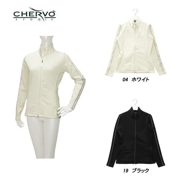 シェルボ CHERVO レディース 秋冬 断熱性 保温性 ストレッチ スノーレオパード柄ライン裏フリース起毛ブルゾン 032-57911-ch