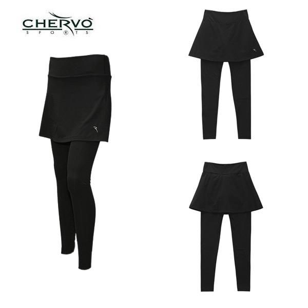 シェルボ CHERVO レディース 秋冬 断熱性 保温性 ストレッチ カバースカート付パンツ 032-77914-ch
