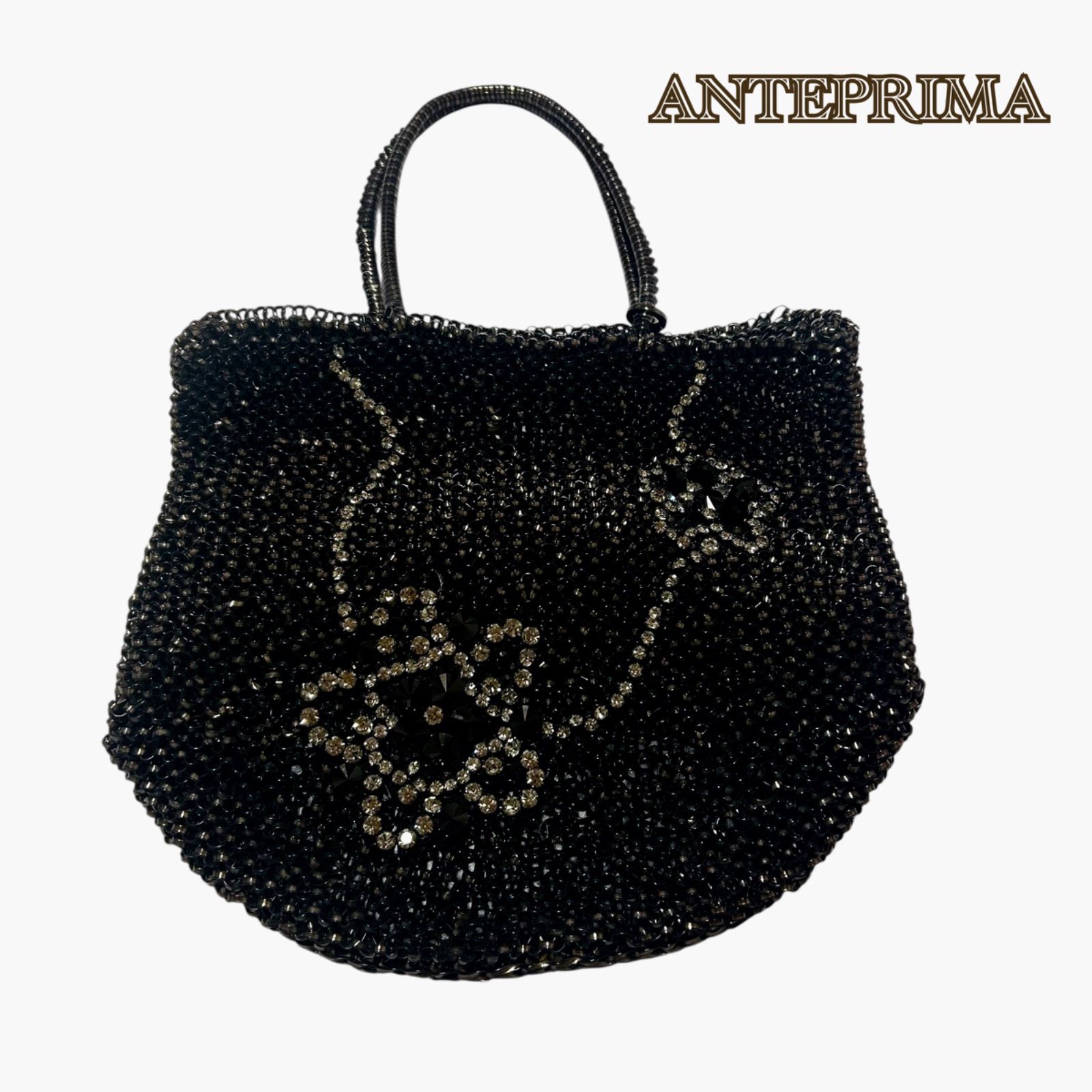 ANTEPRIMA】アンテプリマ ワイヤーハンドバッグ 花柄 ラインストーン