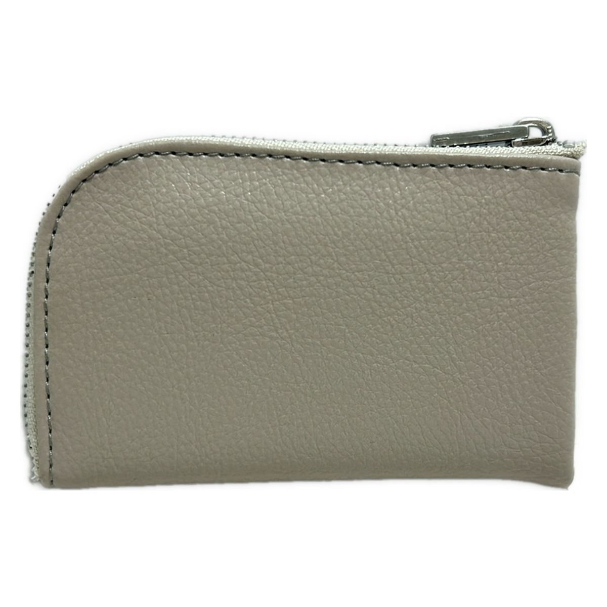 FOXEY フォクシー コインケース ライトグレー L字ファスナー チェーン取外し可