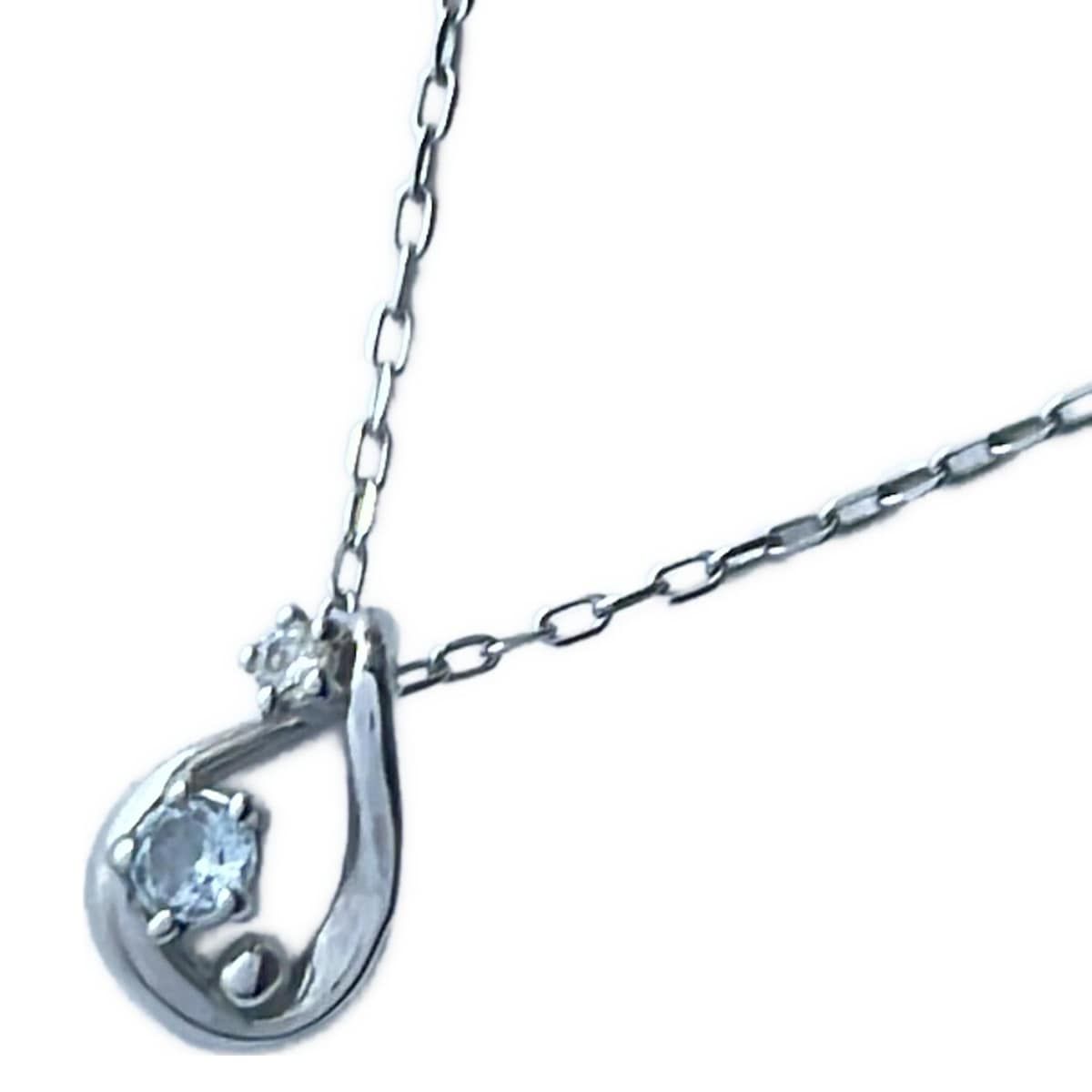 Samantha Tiara サマンサ ティアラ ネックレス K 10 WG クリア