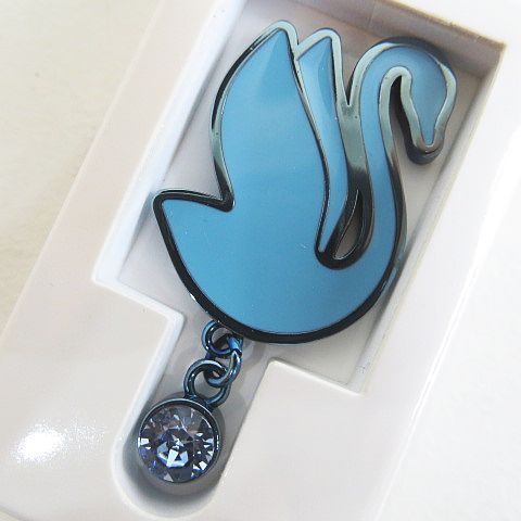 スワロフスキー 5723317 CRM 25 SWAN PIN BLUE ピンブローチ ブルー