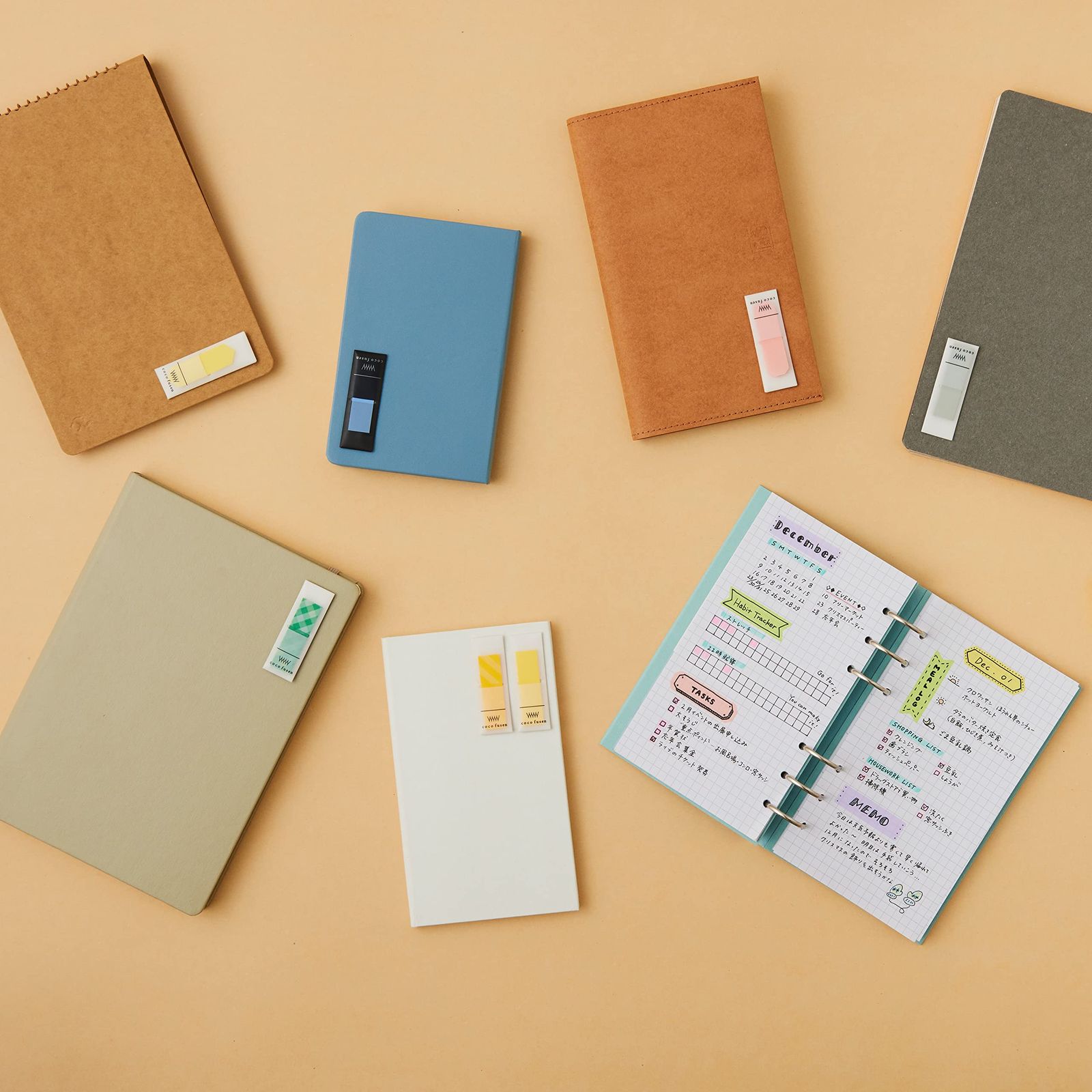 新品 カンミ堂 付箋 ココフセン PATTERN 2個セット ピンク CF-2002 AZ