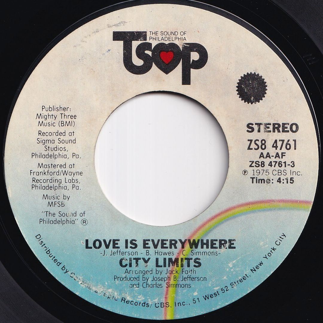 City Limits Love Is Everywhere / Uncle James TSOP US ZS8 4761