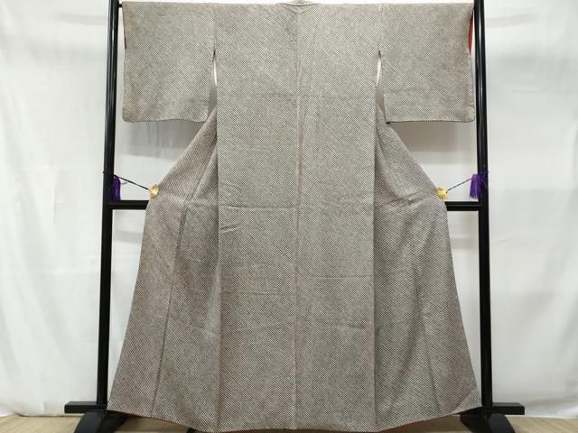 平和屋着物□大変加工の良い総絞り小紋 黒地 正絹 逸品 CABA7916fb