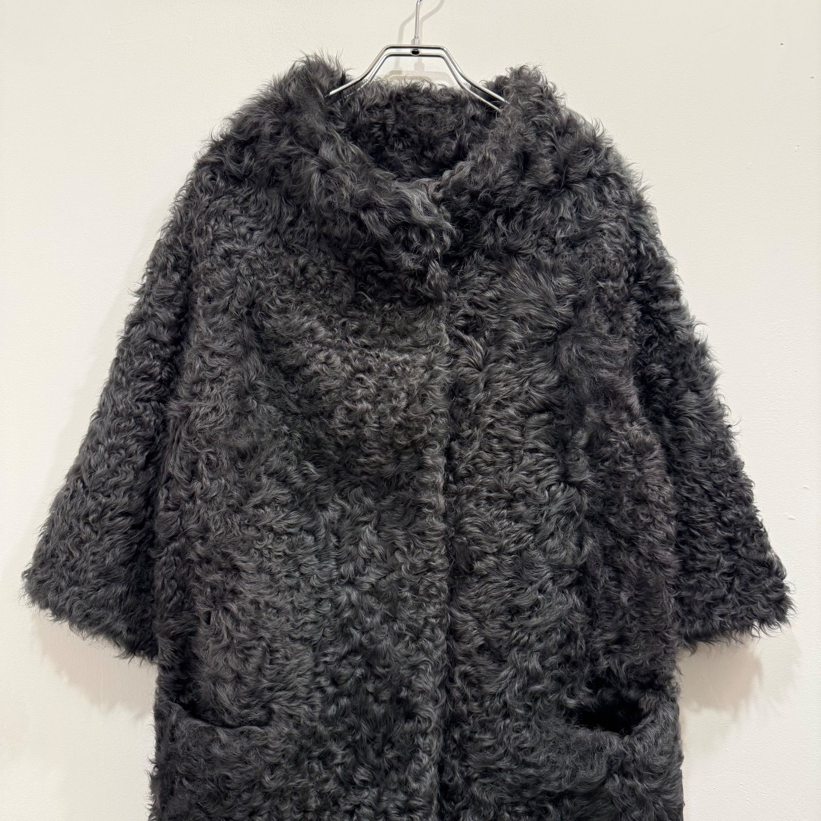 ⚫︎BARNEYS NEW YORK 伊製 ラムレザーロングコート 38 カシミヤ チェスターコート（2243863）｜BARNEYS NEW YORK(バーニーズ