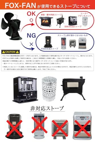 ストーブファン 最 羽 薪ストーブ エコファン ヒーターアタッチメント 薪ストーブ各種対応