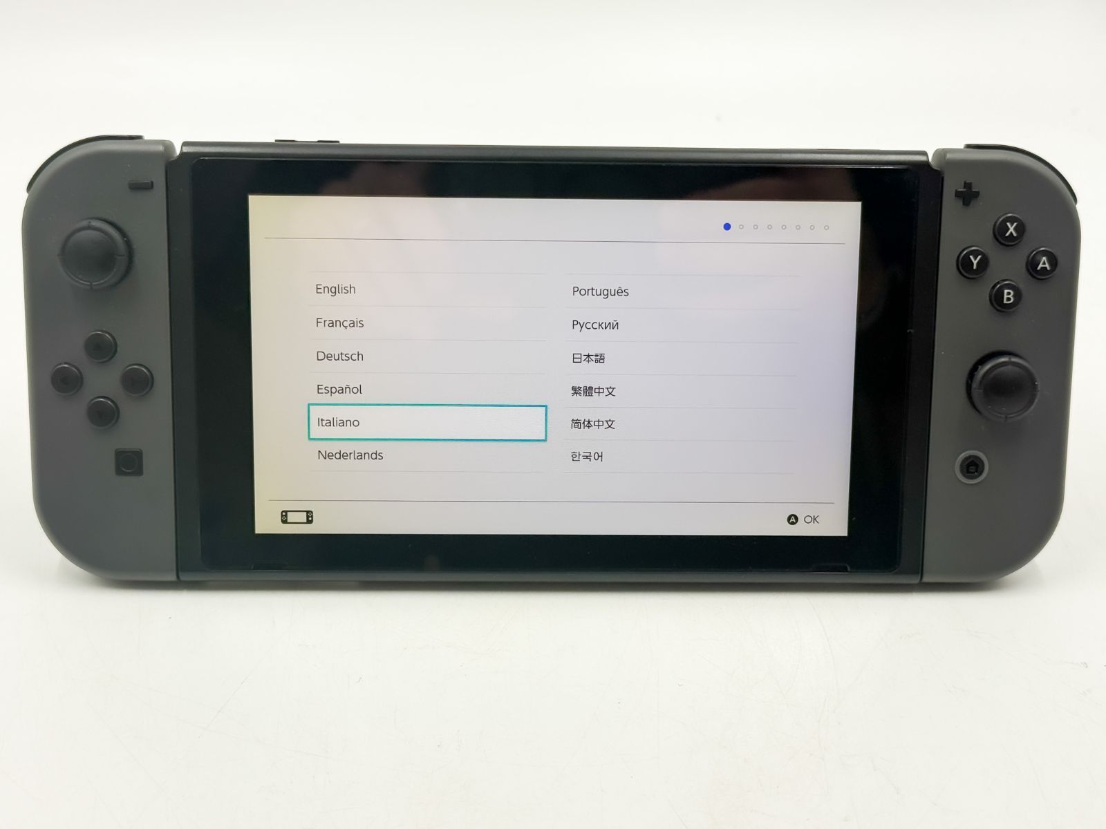 Nintendo Switch 本体 グレー 中古 動作確認済み 付属品あり - メルカリ