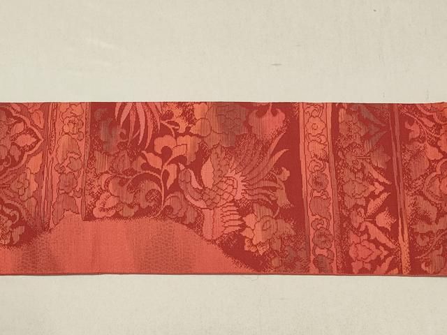 本場筑前博多織 八寸名古屋帯 正倉院花文 正絹 逸品 Amazon.co.jp