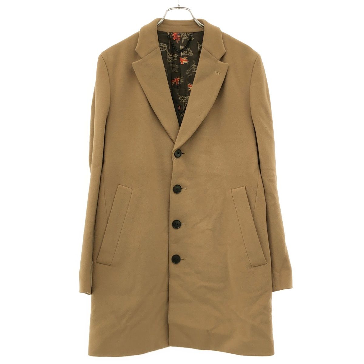 Paul Smith ポールスミス ウールコート チェスター 42相当 ベージュ Paul Smith ポールスミス ウールコート チェスター 42相当 ベージュ