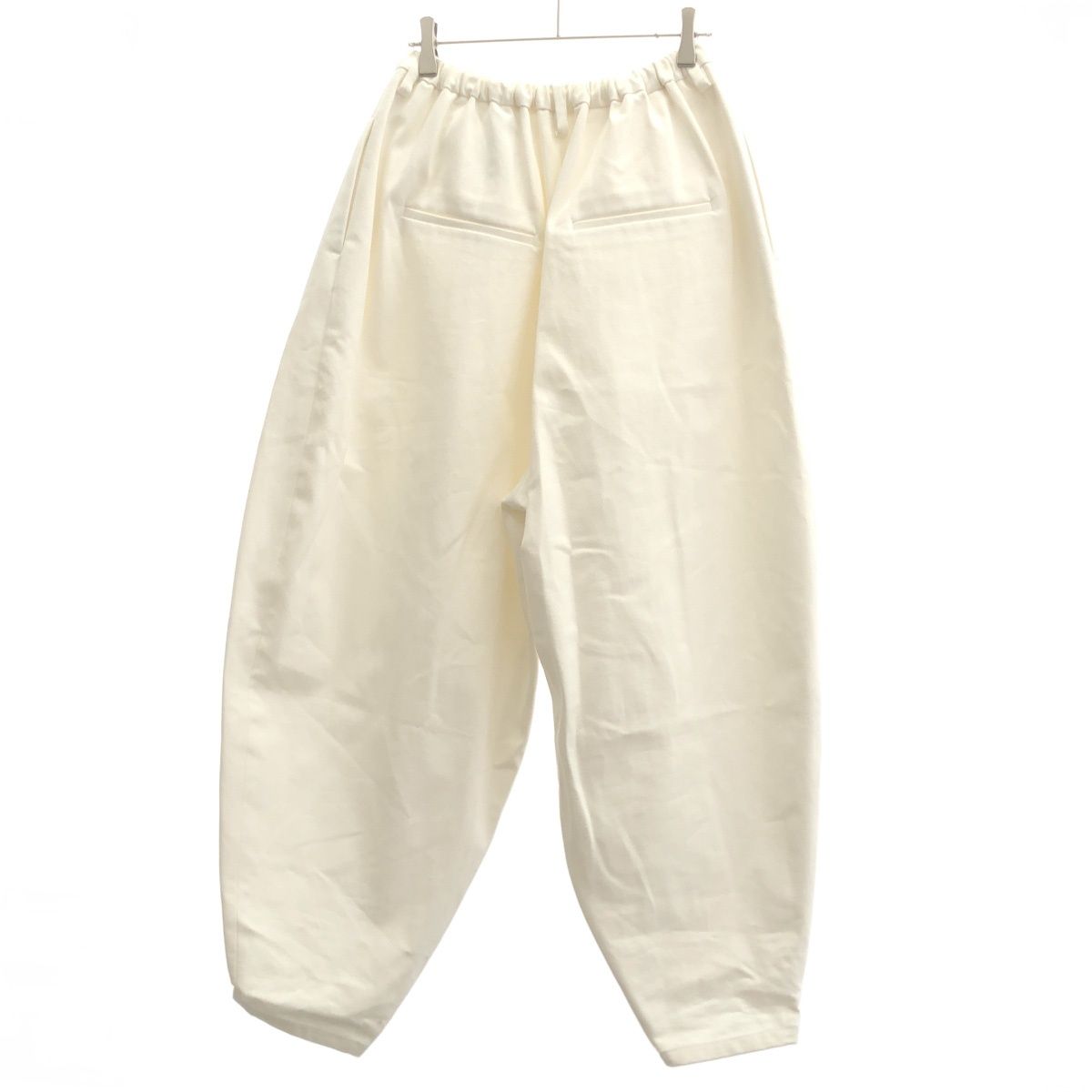 TENNE MODERN テン ハンドクラフテッドモダン 3タックワイドパンツ ホワイト S