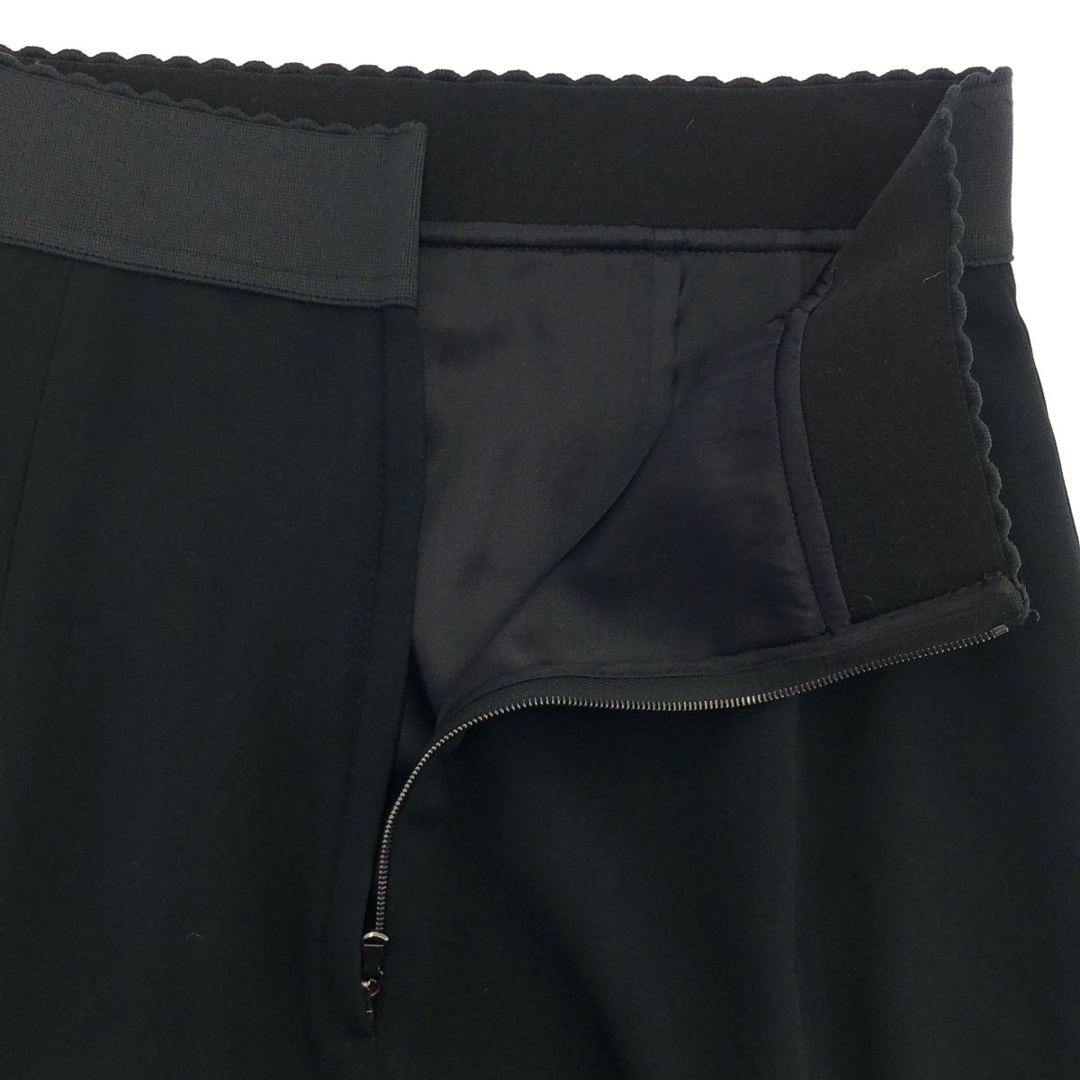  DOLCE-GABBANA ドルチェ＆ガッバーナ レーヨンセミフ スカート F 4 A 1 FT ブラック 40 フレアスカート ロングスカート